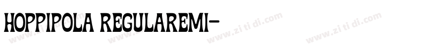 hoppipola RegularEmi字体转换